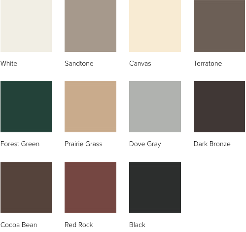 exterior-colors-a-series - Great Plains Windows and Doors